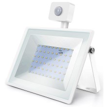 Aigostar - LED-Flutlicht mit Sensor LED/50W/230V 4000K IP65 weiß