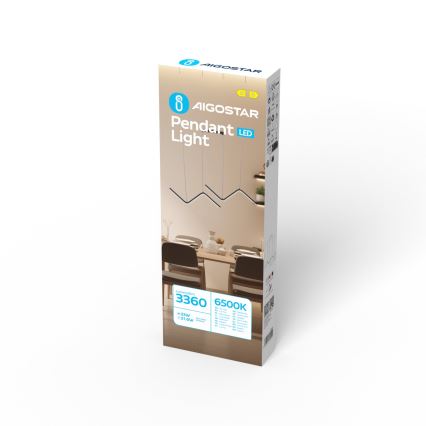 Aigostar - LED-Hängeleuchte LED/23W/230V 6500K