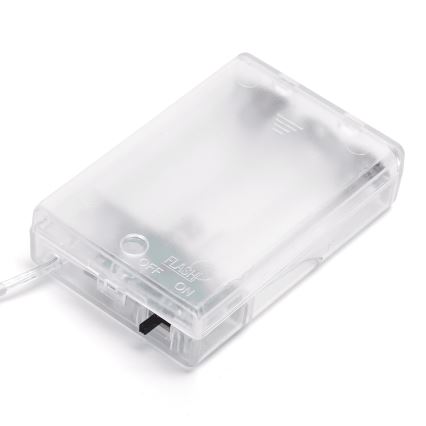 Aigostar - LED-Lichterkette, 100 LEDs, batteriebetrieben (3x AA), 10,3 m, mehrfarbig