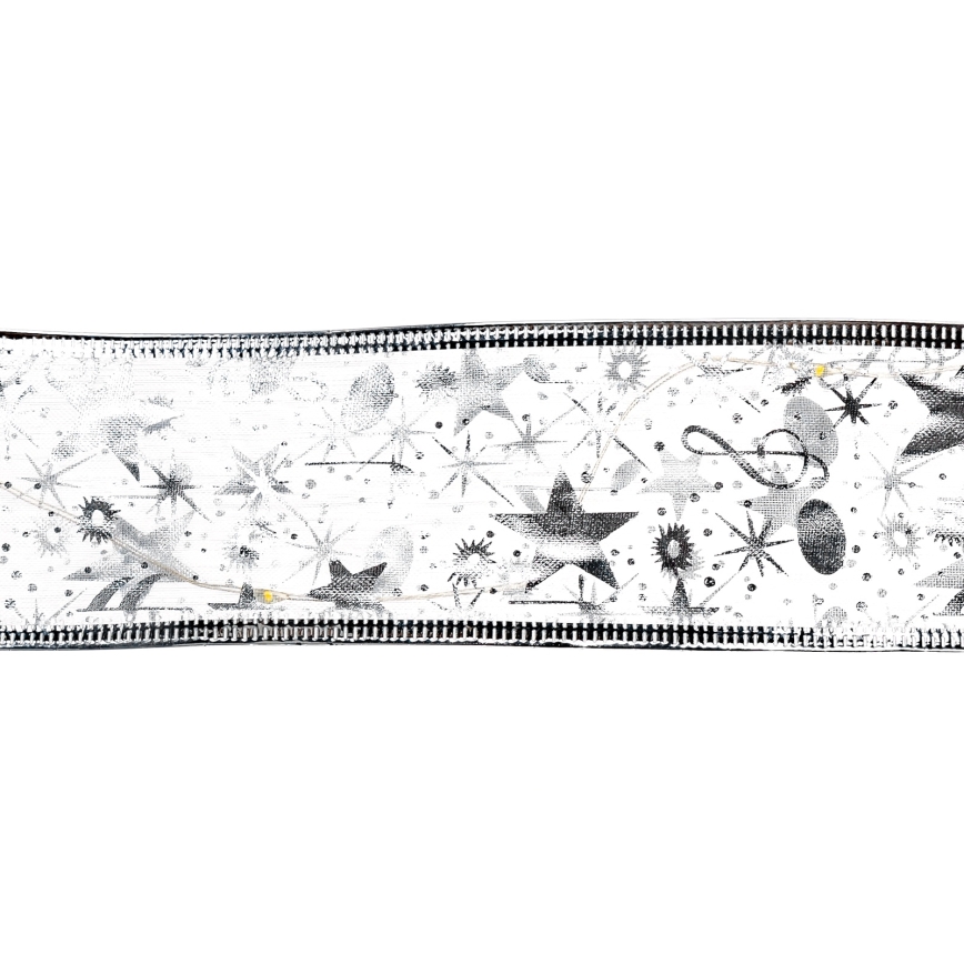 Aigostar - LED-Lichterkette, 100 LEDs, 3×AA, 10 m, Warmweiß, Silber