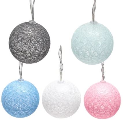 Aigostar - LED-Lichterkette 10xLED/3xAA 2m warmweiß