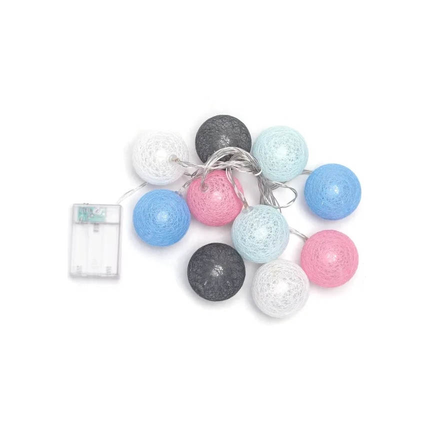 Aigostar - LED-Lichterkette 10xLED/3xAA 2m warmweiß