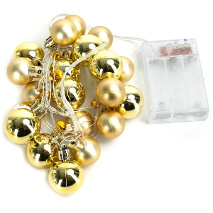 Aigostar - LED  Lichterkette 20xLED/3xAA 2 m warmweiß