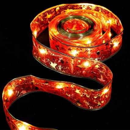 Aigostar - LED-Lichterkette 20xLED/3xAA 2 m warmweiß rot