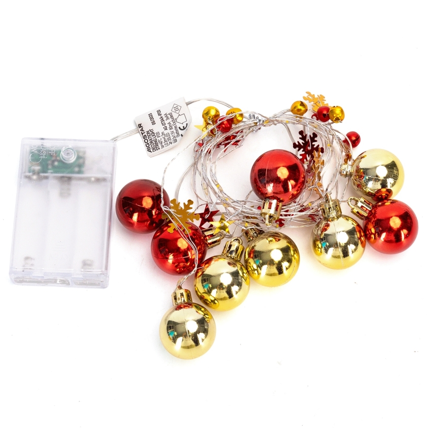 Aigostar - LED-Lichterkette 20xLED/3xAA 2m warmweiß