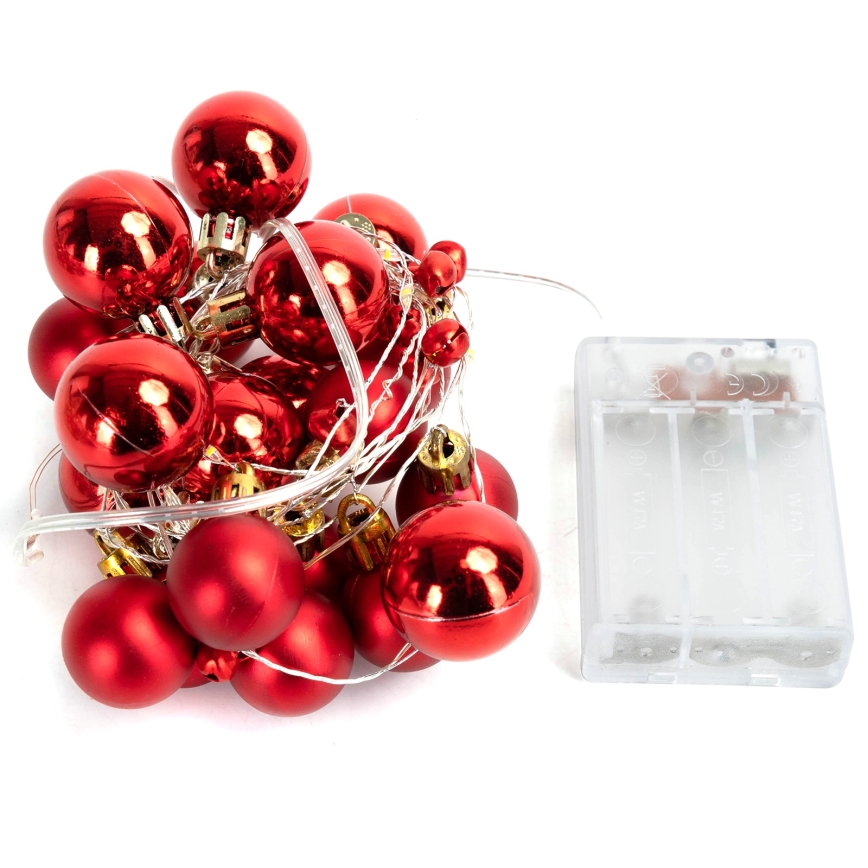 Aigostar - LED-Lichterkette 20xLED/3xAA 2m warmweiß