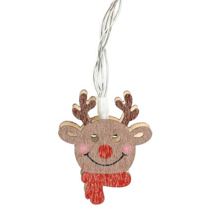 Aigostar - LED  Lichterkette 20xLED/3xAA 3m warmweiß Rentier