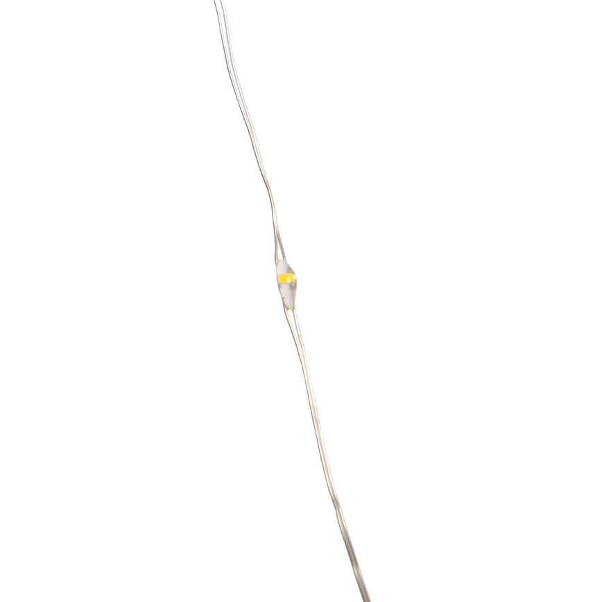 Aigostar - LED-Lichterkette für den Außenbereich, 50 LEDs, 8 Funktionen, 3×AA, 5,3 m, warmweiß
