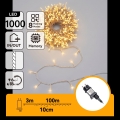 Aigostar - LED-Lichterkette für den Außenbereich, 1000 LEDs / 8 Funktionen, 103 m, IP44, warmweiß