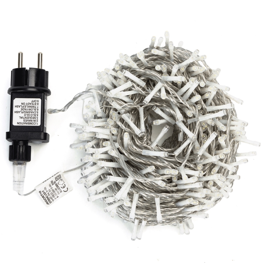 Aigostar - LED-Außen-Lichterkette 400 LEDs/8 Funktionen 20 m IP44 warmweiß