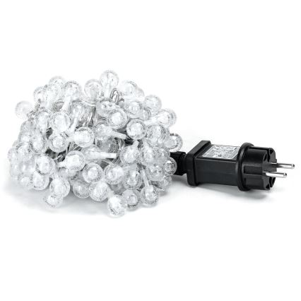 Aigostar - LED-Lichterkette für den Außenbereich, 50 LEDs / 8 Funktionen, 8 m, IP44, kaltweiß