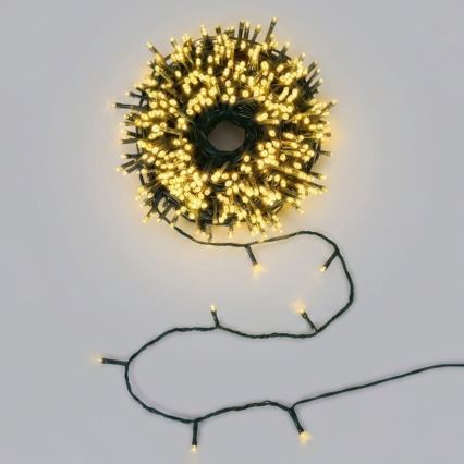 Aigostar - LED-Lichterkette für den Außenbereich 50 LEDs/8 Funktionen 8 m IP44 warmweiß