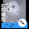 Aigostar - LED-Lichterkette für den Außenbereich 750xLED/8 Funktionen 78m IP44 kaltweiß