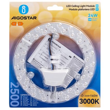 Aigostar - LED-Magnetmodul LED/24W/230V 3000K
