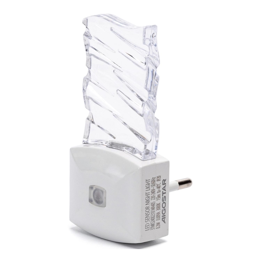 Aigostar - LED Nachtleuchte mit Dämmerungssensor LED/0,2W/230V 3000K