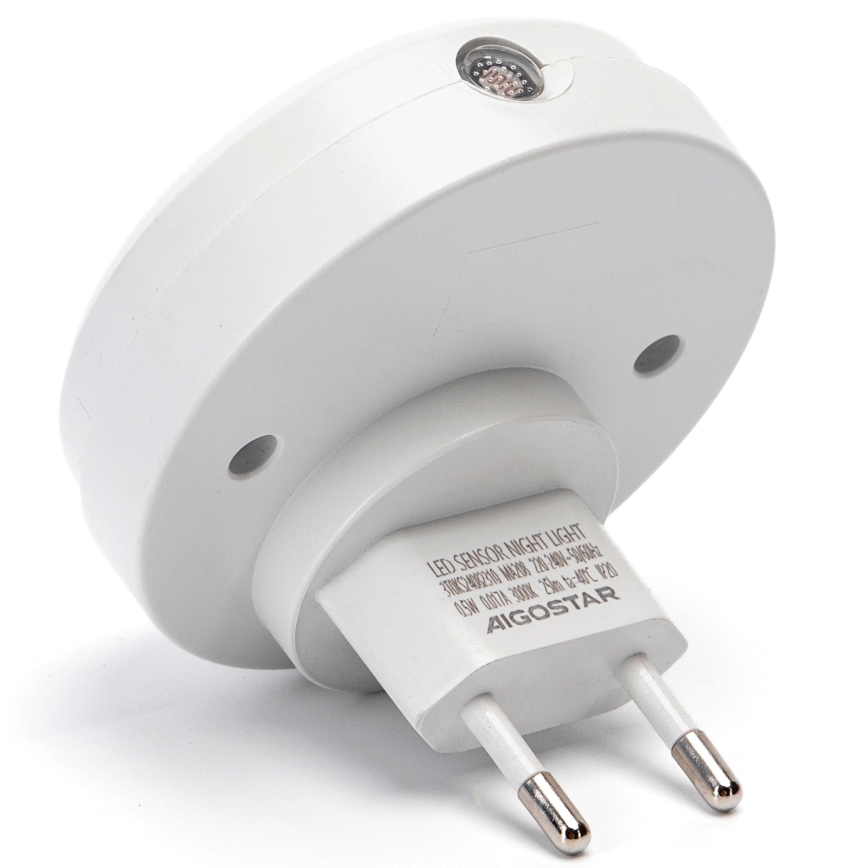 Aigostar - LED Nachtleuchte mit Dämmerungssensor LED/0,5W/230V 6500K