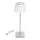 Aigostar - LED-Outdoor-Tischleuchte, dimmbar und wiederaufladbar LED/4W/5V 3600mAh weiß/matt Chrom IP54