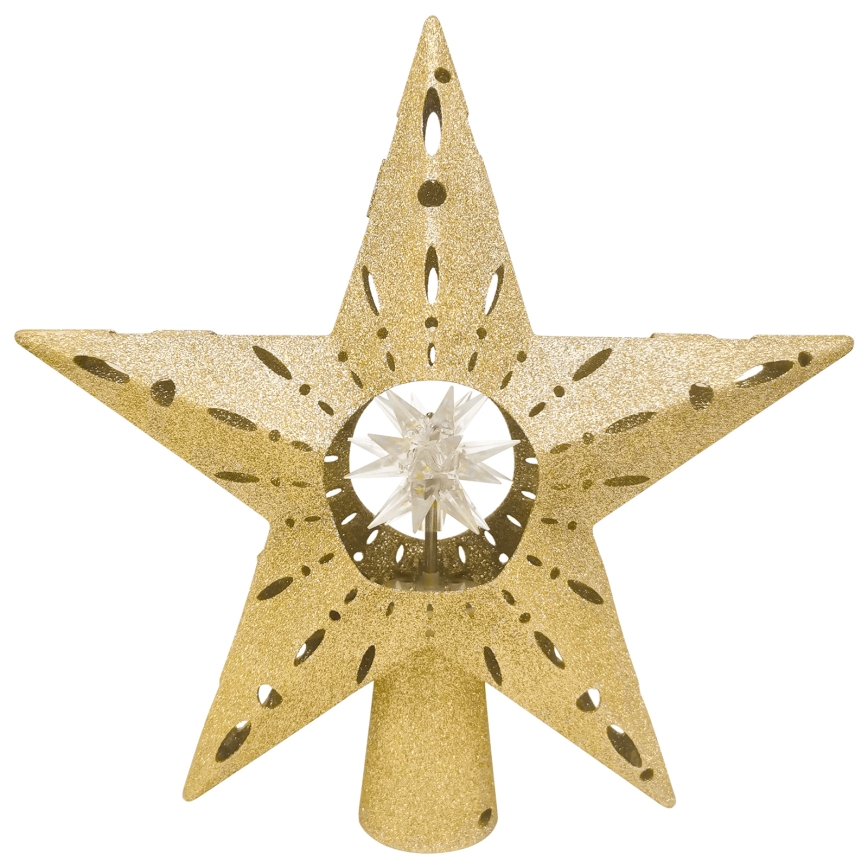 Aigostar - LED-Weihnachtsprojektor für Schneeflocken LED/5W/230V mehrfarbig goldener Stern