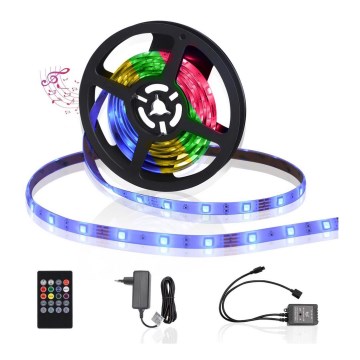 Aigostar - LED RGB dimmbarer Außenlichtstreifen 3m LED/24W/12/230V IP65 + Fernbedienung
