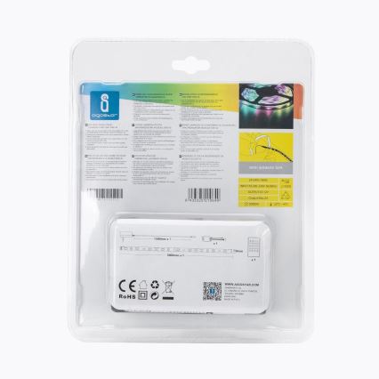 Aigostar - LED RGB dimmbarer Außenlichtstreifen 3m LED/24W/12/230V IP65 + Fernbedienung