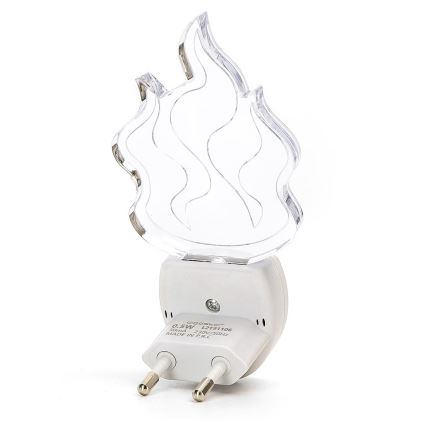 Aigostar - LED RGB Nachtlicht mit Sensor LED/0,5W/230V Flammen-Effekt