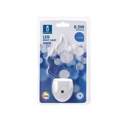 Aigostar - LED RGB Nachtlicht mit Sensor LED/0,5W/230V Flammen-Effekt