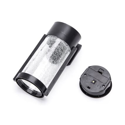 Aigostar - LED RGB Solar-Wandleuchte LED/2W/1,2V schwarz IP44