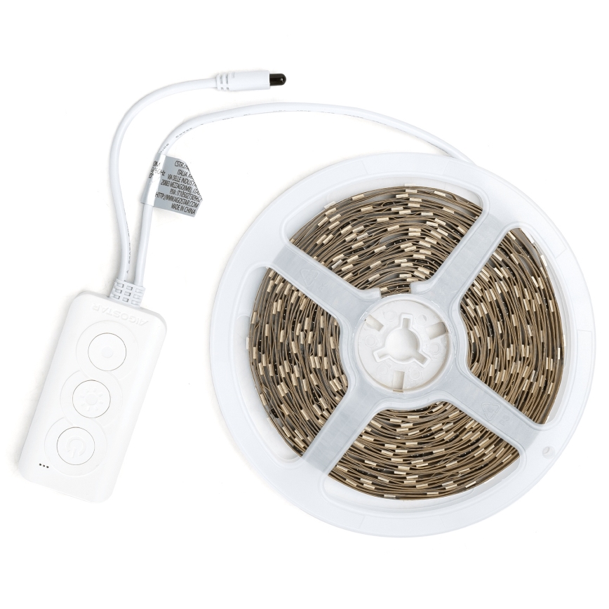 Aigostar - LED RGBIC dimmbarer Streifen 10 m LED/24W/24V + Fernbedienung Wi-Fi