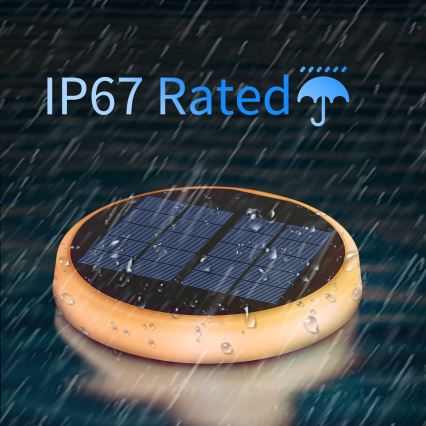 Aigostar - LED RGBIC Solarleuchte LED/0,6W/3,7V IP65 2000 mAh