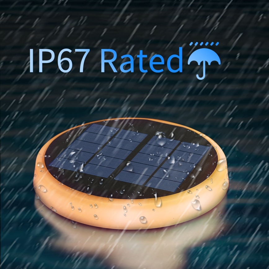Aigostar - LED RGBIC Solarleuchte LED/0,6W/3,7V IP65 2000 mAh