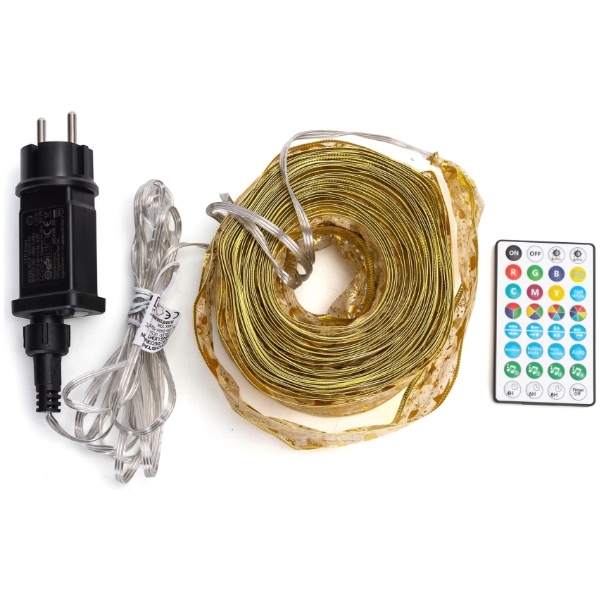 Aigostar - LED RGBICW Smart Außen-Weihnachtslichterkette MESH 100xLED 10 m IP44 + Fernbedienung