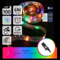 Aigostar - LED RGBICW Smart Außen-Weihnachtslichterkette MESH 100xLED 10 m IP44 + Fernbedienung