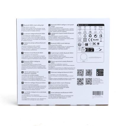 Aigostar - LED RGBW dimmbare Deckenleuchte MESH LED/24W/230V 3000-6500K Weiß + Fernbedienung