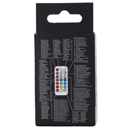 Aigostar - LED RGBW dimmbares GU10-Leuchtmittel, 4,8 W / 230 V, 3000 K + Fernbedienung