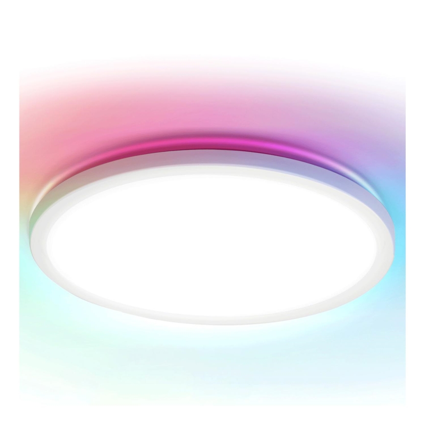 Aigostar - LED RGBW dimmbare Deckenleuchte MESH LED/24W/230V 3000-6500K Weiß + Fernbedienung