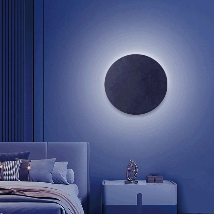 Aigostar - LED RGBW Dimmbare Wandleuchte MESH Smart LED/12W/230V 2700-6500K schwarz + Fernbedienung