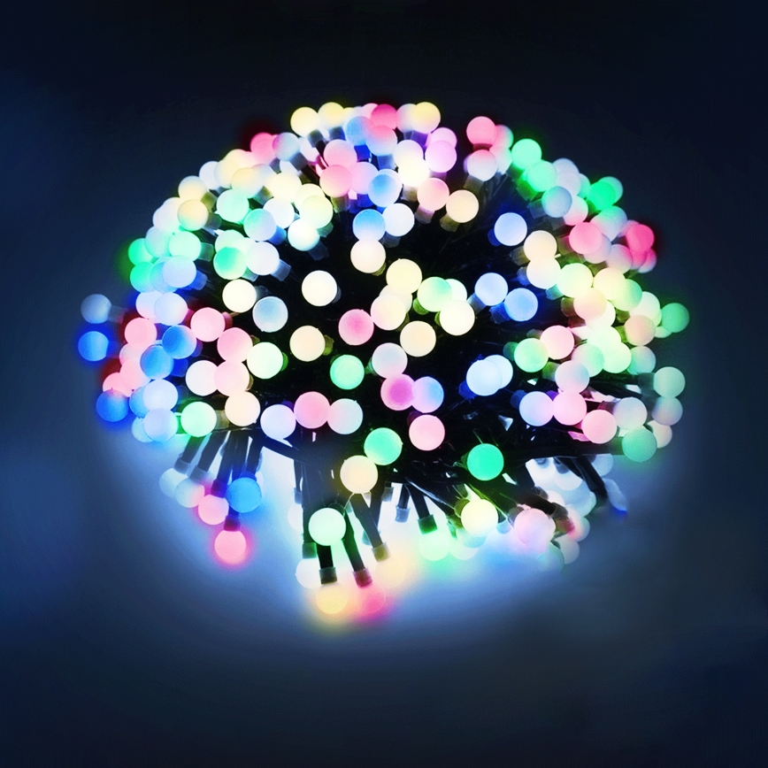 Aigostar - LED-Lichterkette für den Außenbereich, 100 LEDs / 8 Funktionen, 10 m, IP44, mehrfarbig