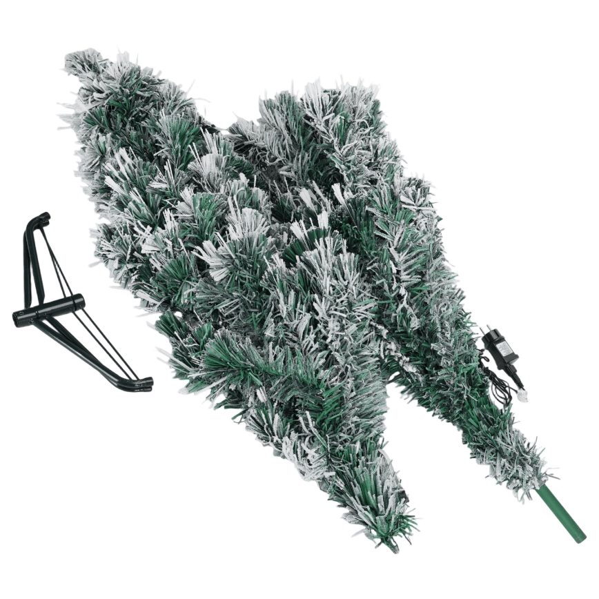 Aigostar - LED-Außen-Weihnachtsbaum, 245 LEDs, 8 Funktionen, 2,1 m, IP44, mehrfarbig