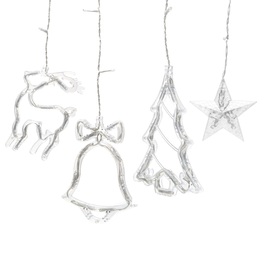 Aigostar - LED RGBY Außen-Weihnachtslichterkette 120xLED/8 Funktionen 3x0,6m IP44 mehrfarbig + Fernbedienung