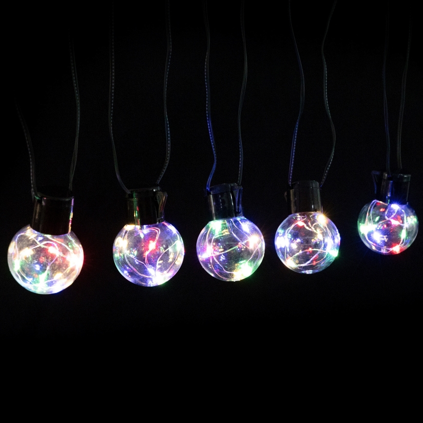 Aigostar - dekorative LED-Außen-Lichterkette, 160 LEDs, 10 m, IP44, mehrfarbig