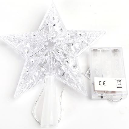 Aigostar - LED RGBY Weihnachtsdekoration 16xLED/3xAA Stern