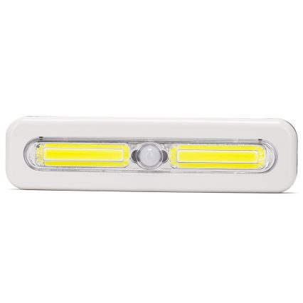 Aigostar - LED-Schrankbeleuchtung mit Bewegungsmelder, 3x AAA, 6500 K, weiß