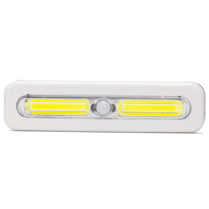 Aigostar - LED-Schrankbeleuchtung mit Bewegungsmelder, 3x AAA, 6500 K, weiß