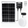 Aigostar - LED-Solar-Deckenleuchte mit Sensor, 70 W, 3,7 V, 6000 mAh, IP65 + Fernbedienung