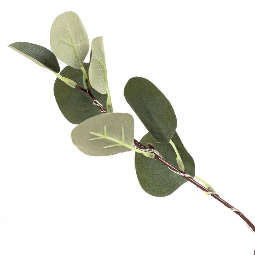 Aigostar - LED Solar-Dekoration 210xLED/3,5m IP65 300 mAh warmweiß Eukalyptus