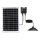 Aigostar - LED-Solar-Hängelampe 70 W / 12 V, 6000 mAh, 6500 K, IP65, Ø 23,5 cm + Fernbedienung
