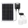 Aigostar - LED Solar-Hängelampe mit Sensor 2×LED/35 W/12 V 6000 mAh 6500 K IP65 Ø 10 cm + Fernbedienung