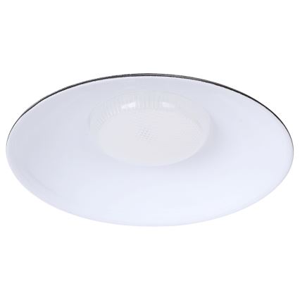Aigostar - LED-Solarleuchte mit Sensor 2xLED / 35 W / 12 V / 6000 mAh / 6500 K / IP65 Ø 15 cm + Fernbedienung