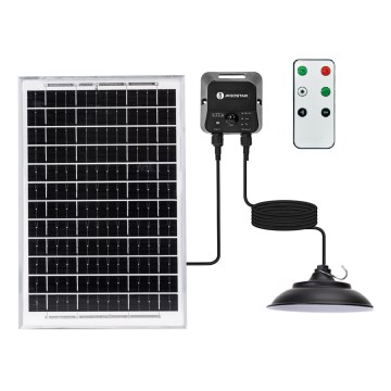 Aigostar - LED-Solar-Hängeleuchte mit Sensor ED/70W/12V 6000 mAh 6500K Ø 23,5 cm + Fernbedienung