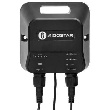 Aigostar - LED-Solar-Hängelampe 70 W / 12 V, 6000 mAh, 6500 K, IP65, Ø 23,5 cm + Fernbedienung